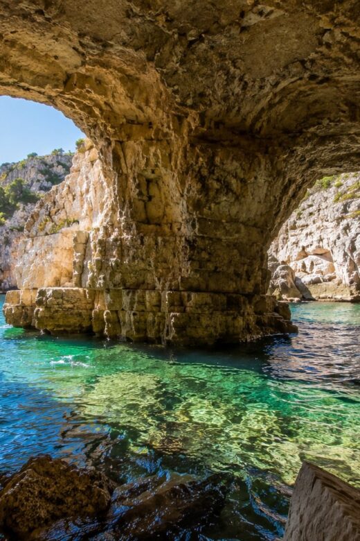 Grottes marines cachees des Calanques