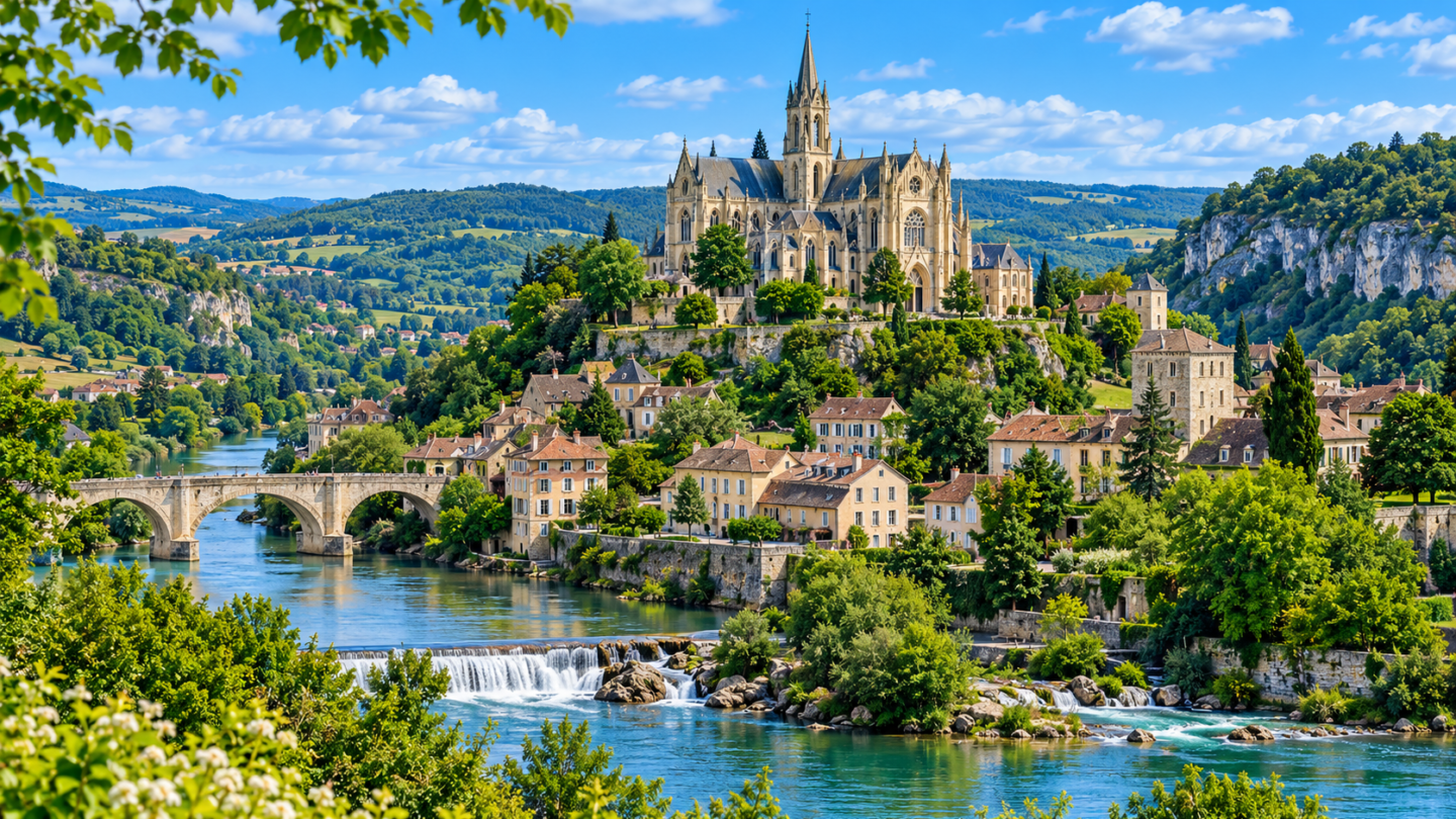 Vue aérienne de Ain