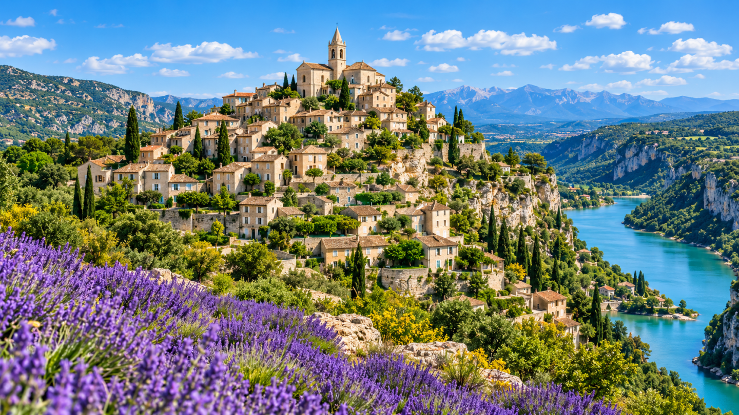 Vue aérienne de Alpes-de-Haute-Provence
