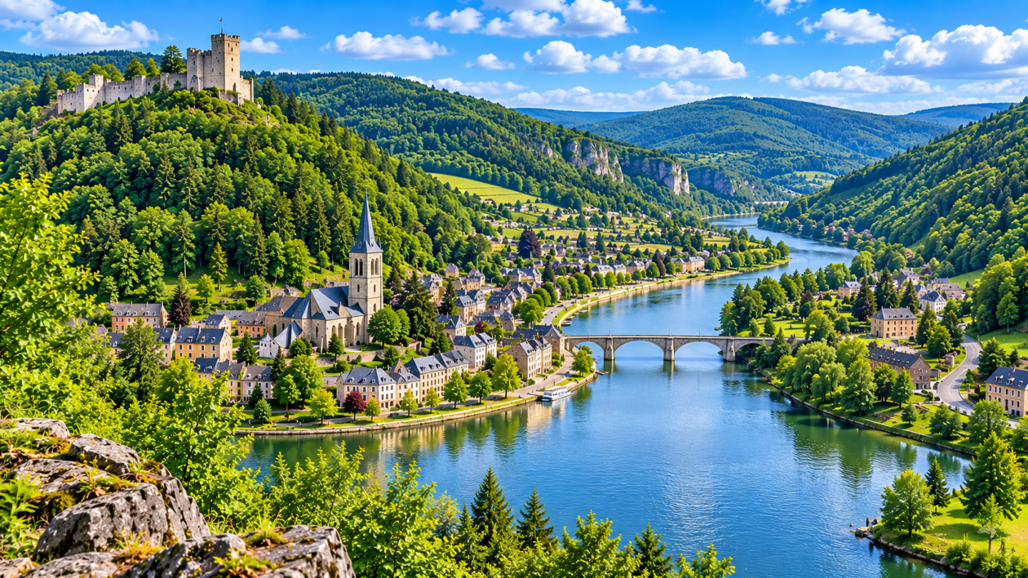 Vue aérienne de Ardennes