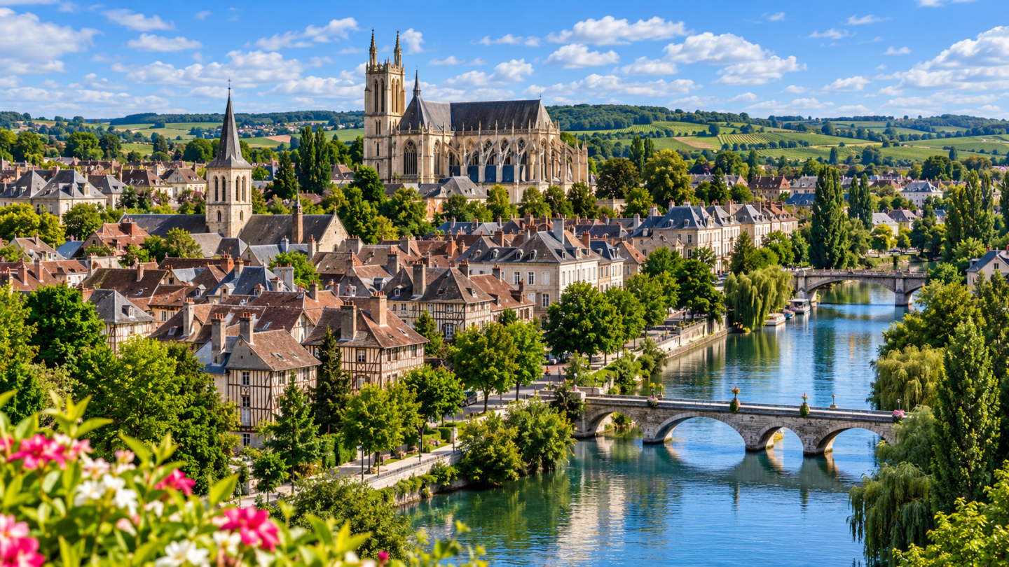 Vue aérienne de Aube