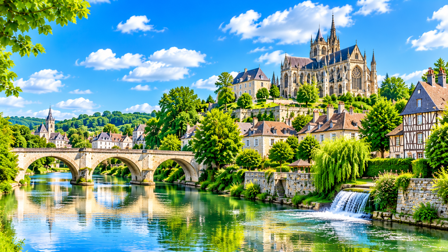 Vue aérienne de Eure