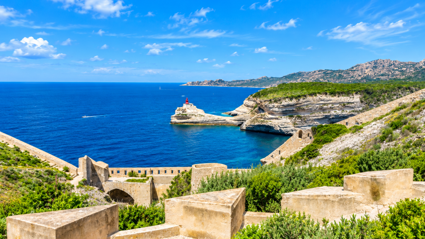 Vue aérienne de Corse-du-Sud