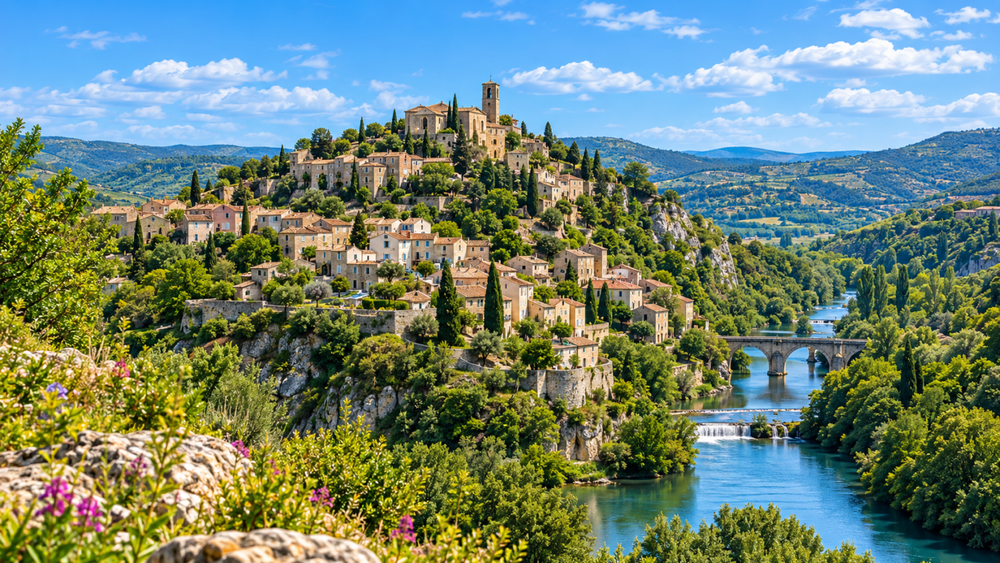 Vue aérienne de Hérault