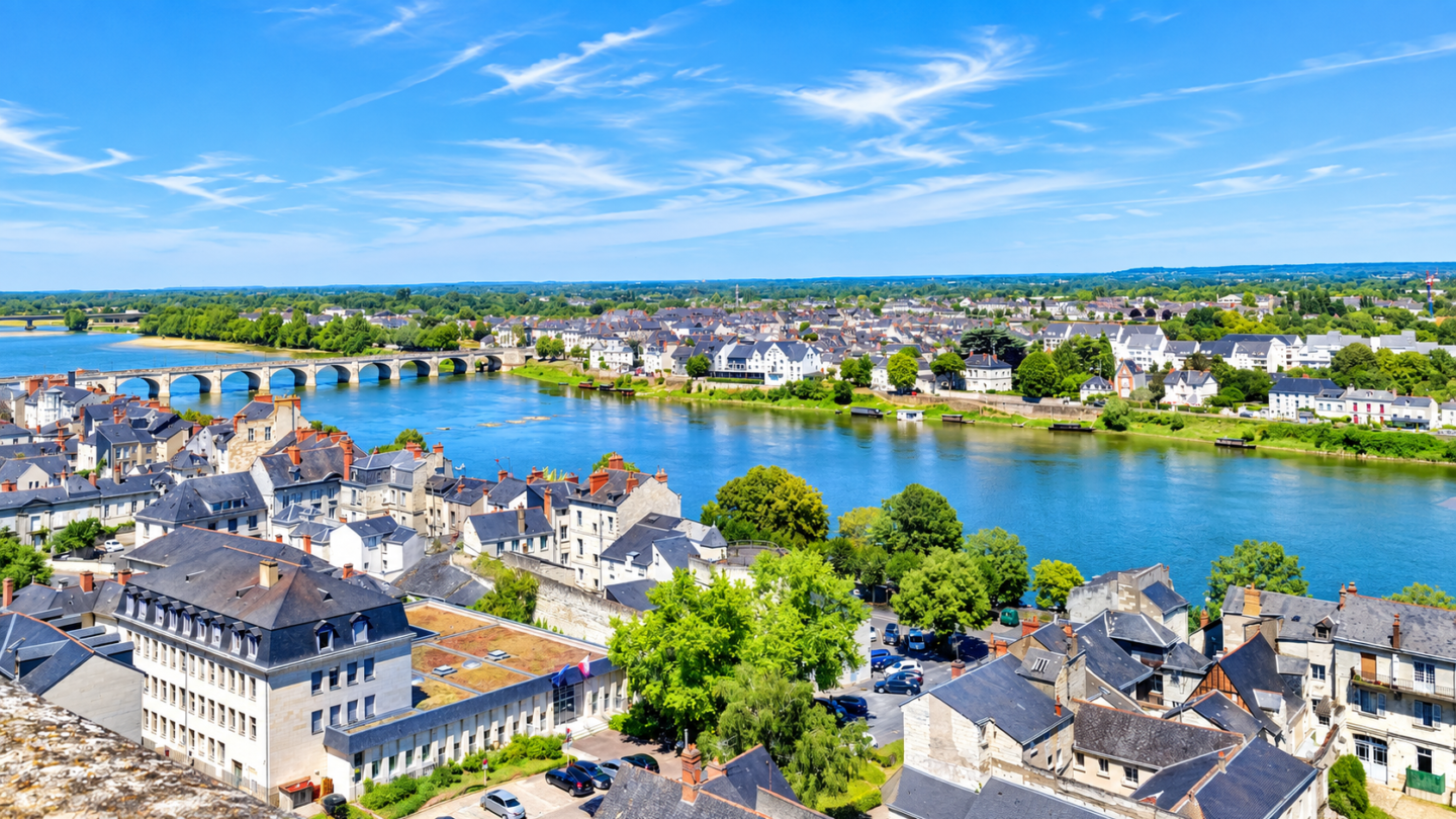 Vue aérienne de Indre-et-Loire