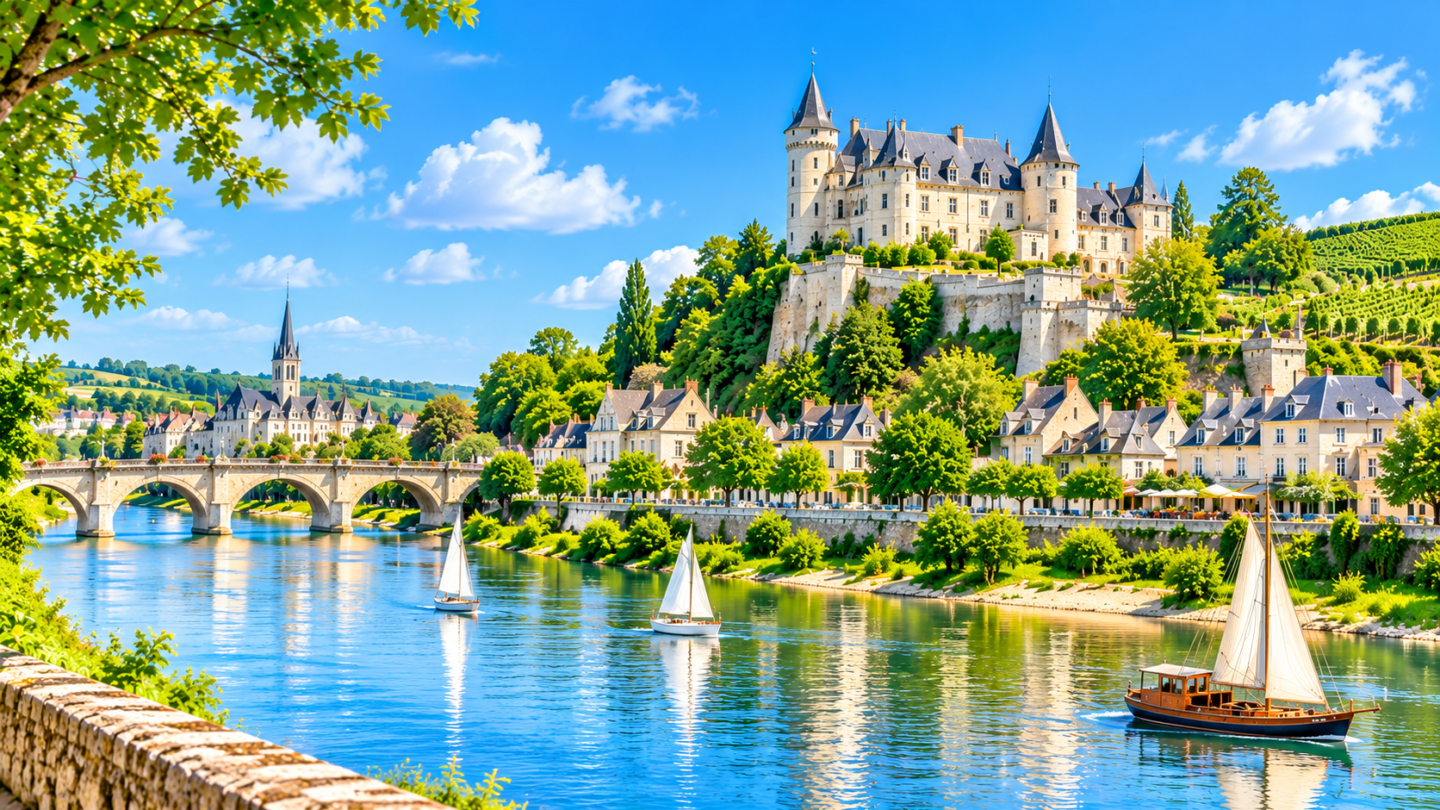 Vue aérienne de Maine-et-Loire
