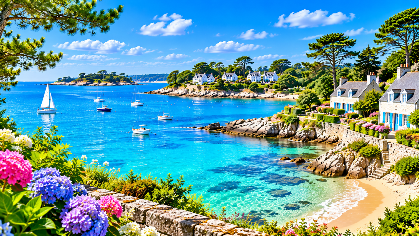 Vue aérienne de Morbihan