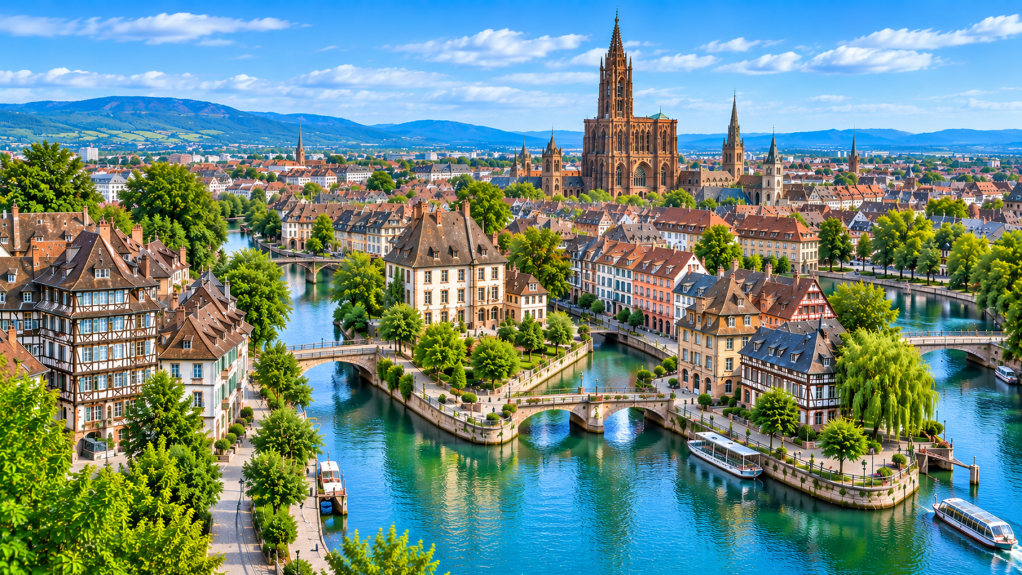 Vue aérienne de Bas-Rhin