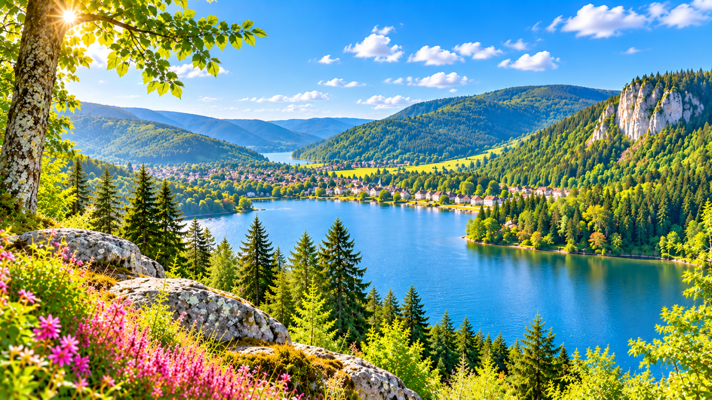 Vue aérienne de Vosges