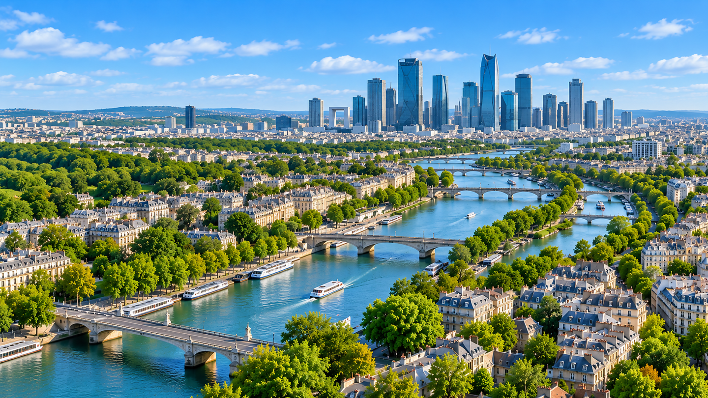 Vue aérienne de Hauts-de-Seine