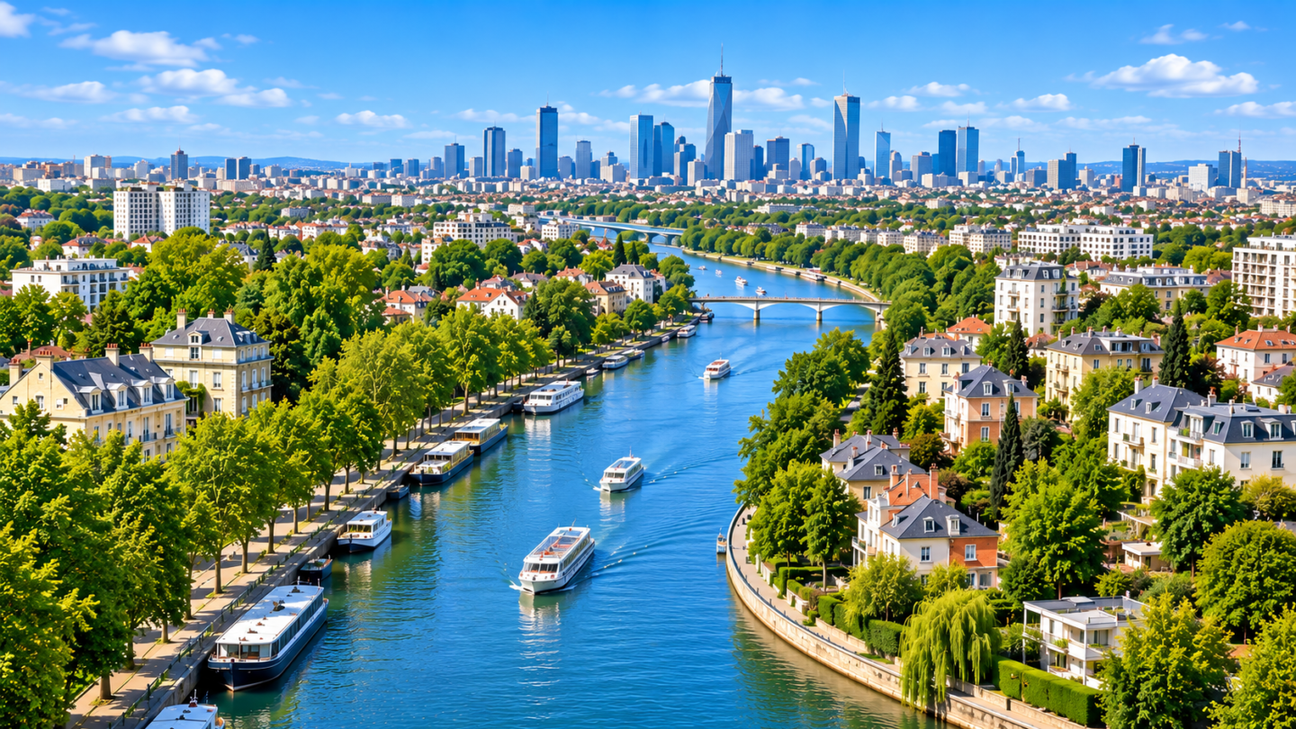 Vue aérienne de Val-de-Marne