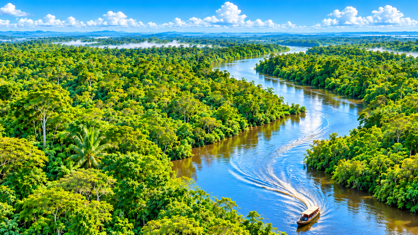 Vue aérienne de Guyane
