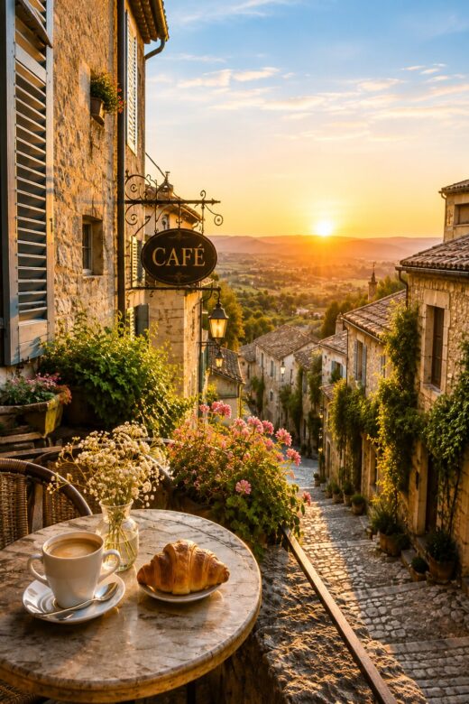 Prendre un café au lever du soleil