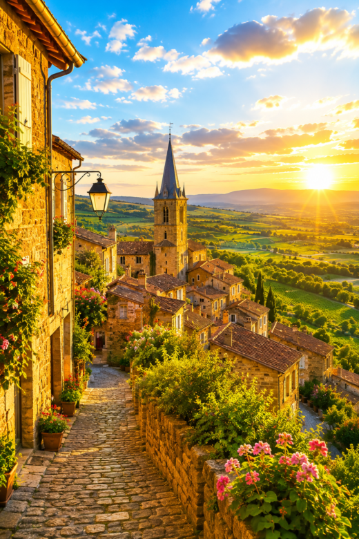 OINGT AU COUCHER DU SOLEIL