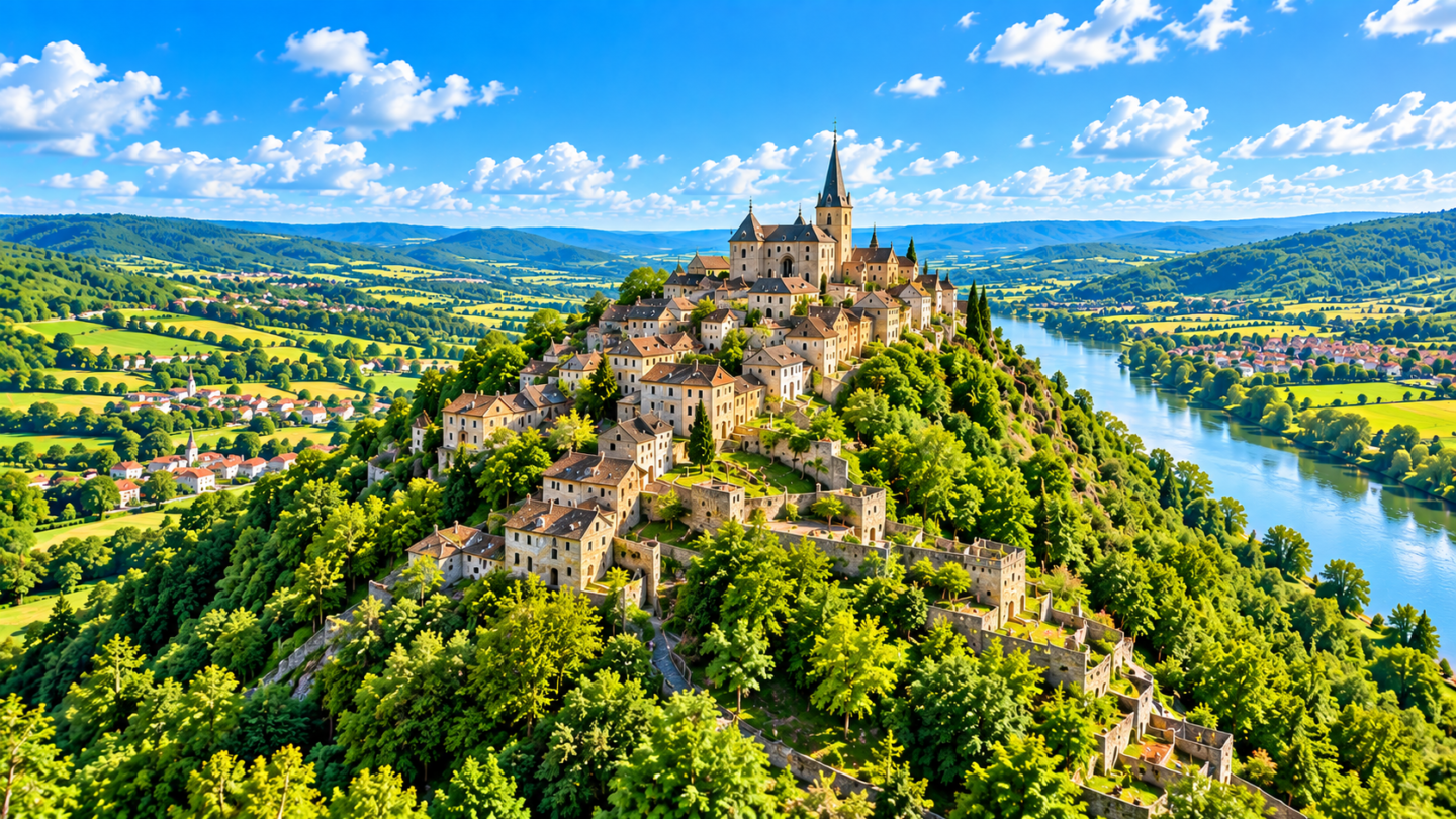 Vue aérienne de Meuse